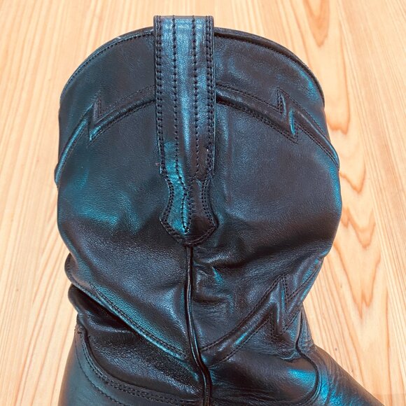 Cuero "The Austin" Leather Western Boots, Black Mens Size 7 D (Womens Size 9) - Picture 9 of 14